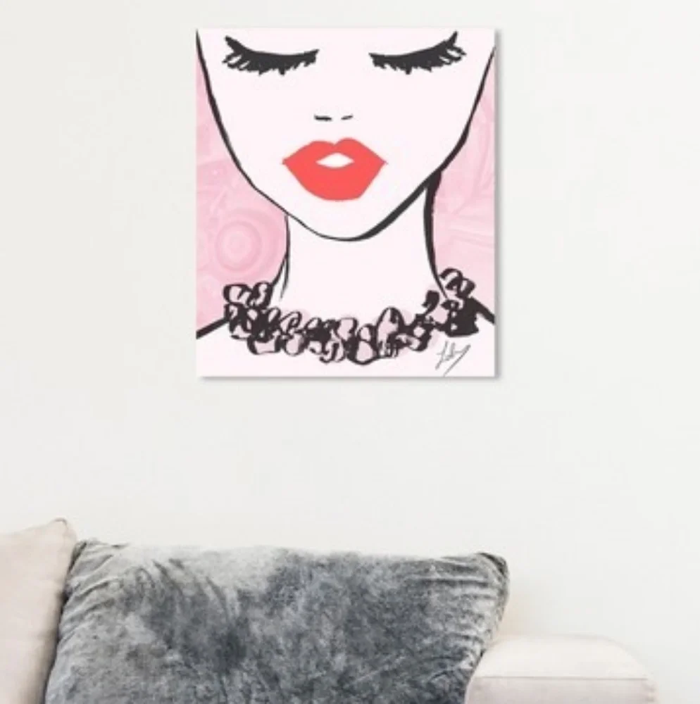 New Oliver Gal Gallery Canvas Print - Classy Lips